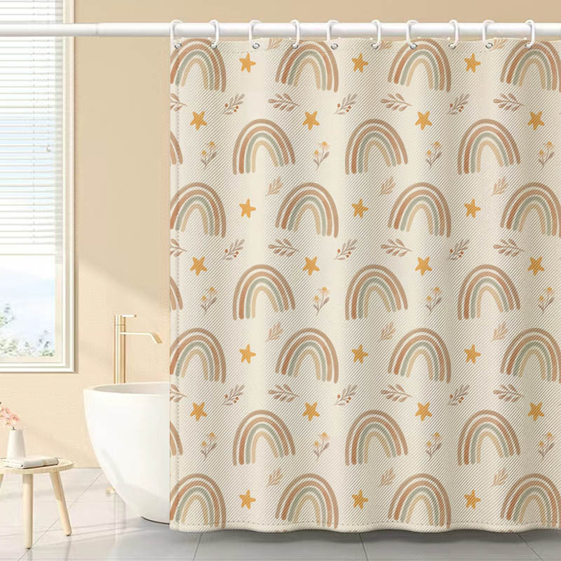 Rainbow Print Shower Curtain