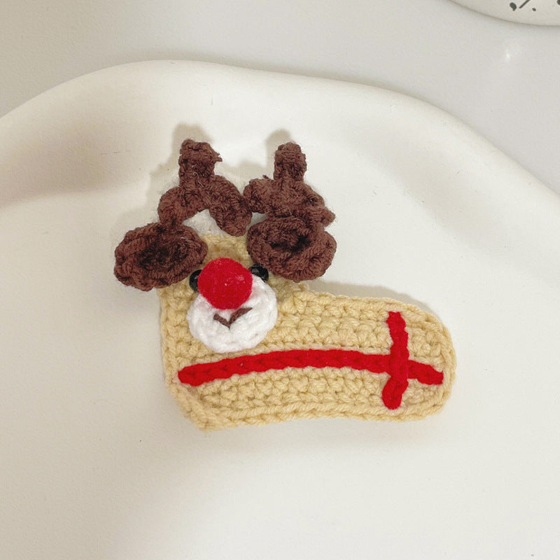 Christmas Cable Knit Hairclip