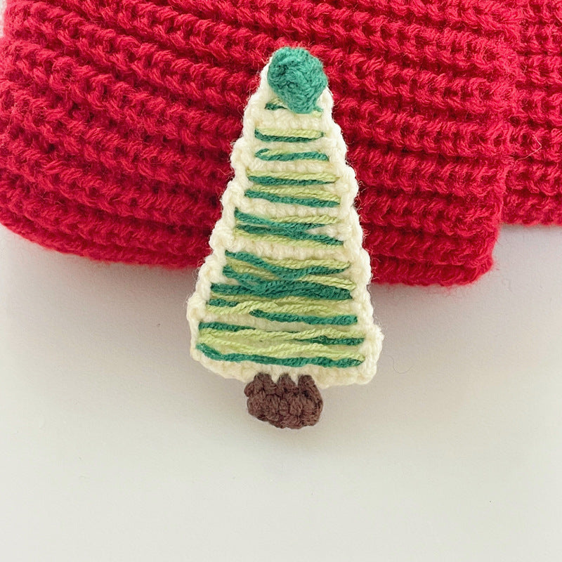 Christmas Cable Knit Hairclip