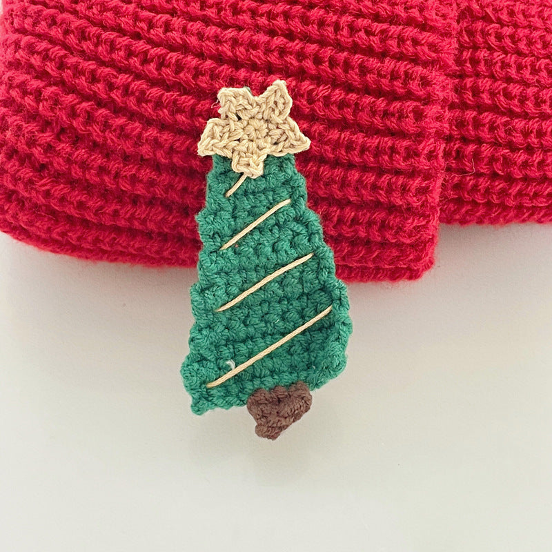 Christmas Cable Knit Hairclip