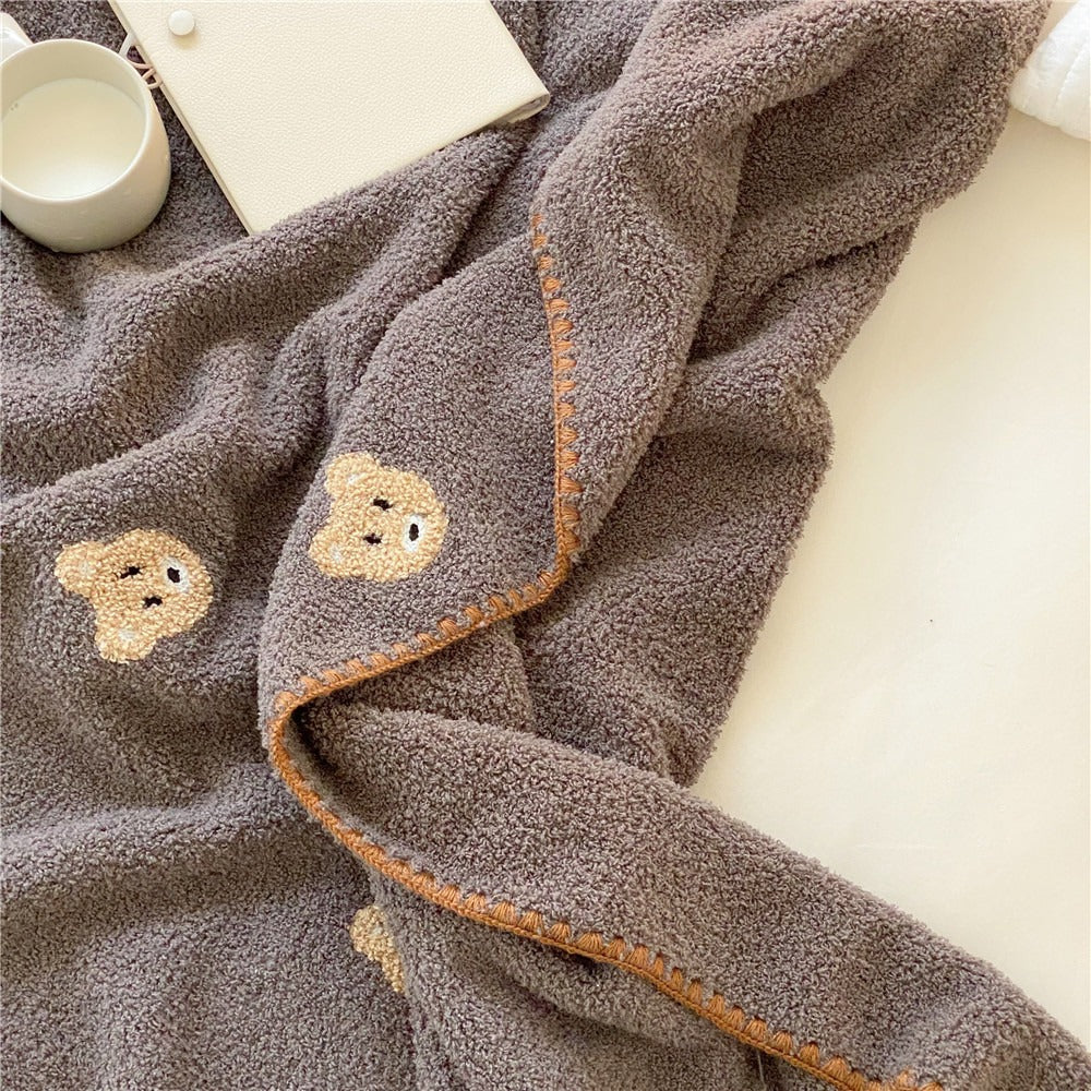 Cloud Fleece Cartoon Print Blanket