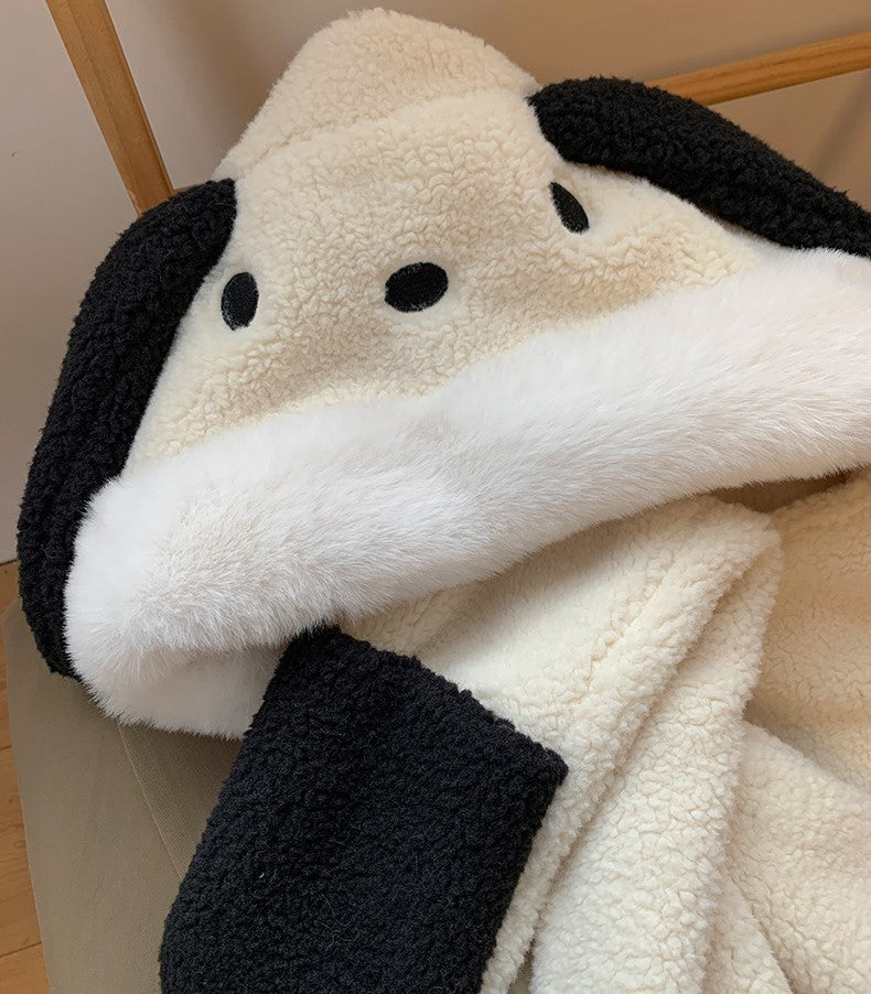 Sherpa Doggy Hat with Scarf Attached