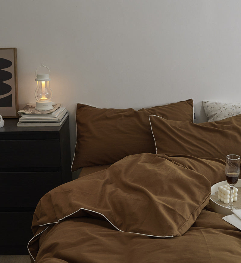 Washed Cotton 4-Piece Bedding Set