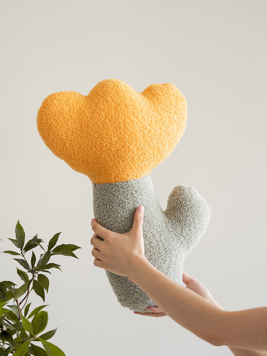 Fleece Flower Pillow