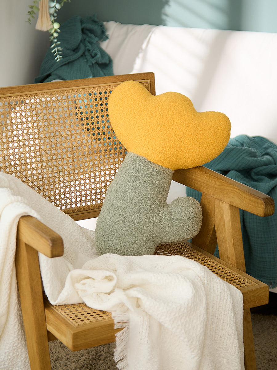 Fleece Flower Pillow