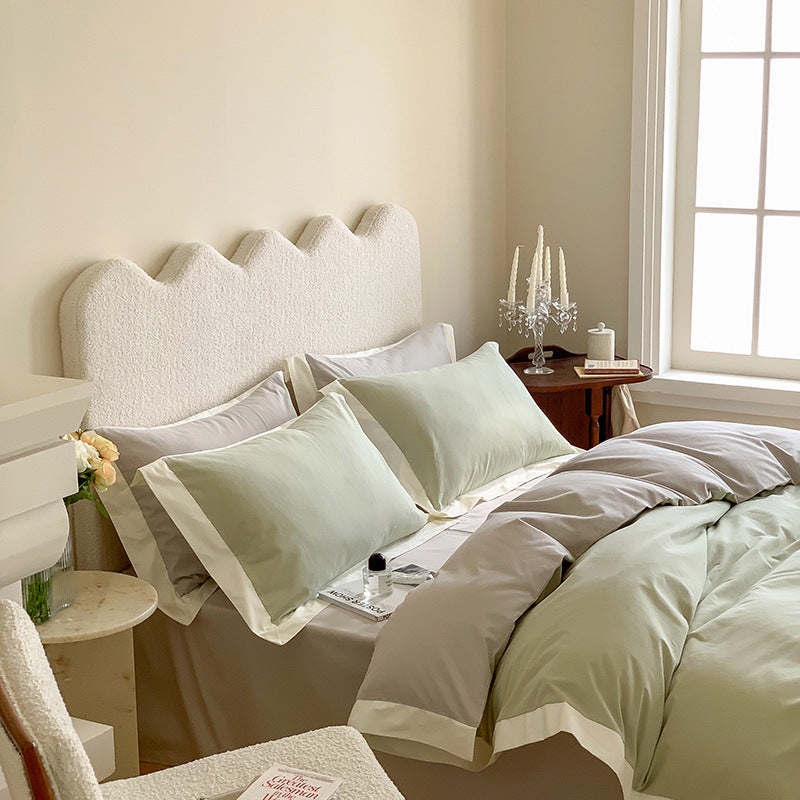 100s Brushed Cotton 4-Piece Bedding Set