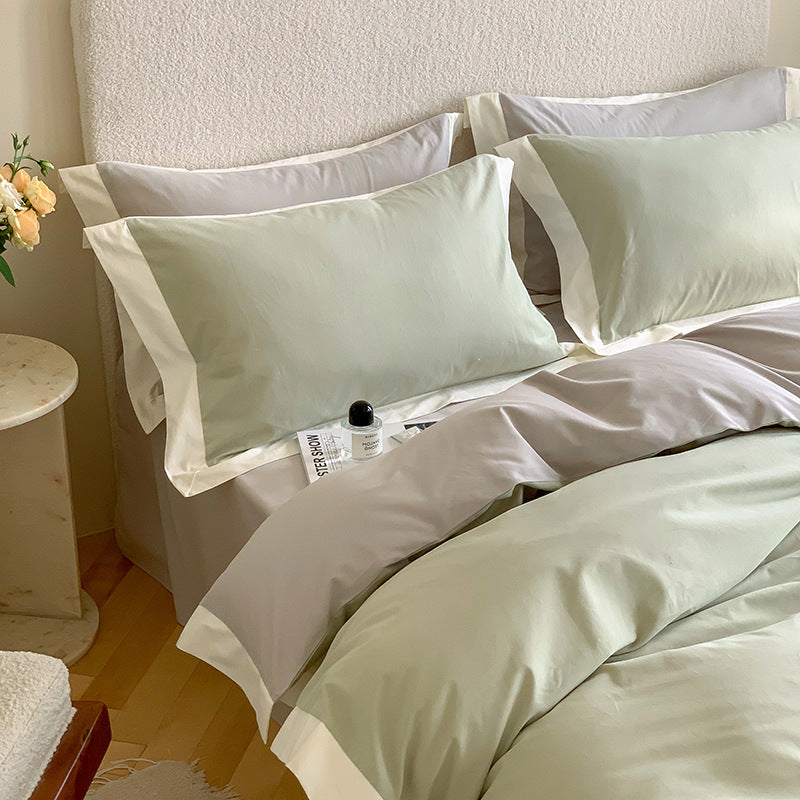 100s Brushed Cotton 4-Piece Bedding Set
