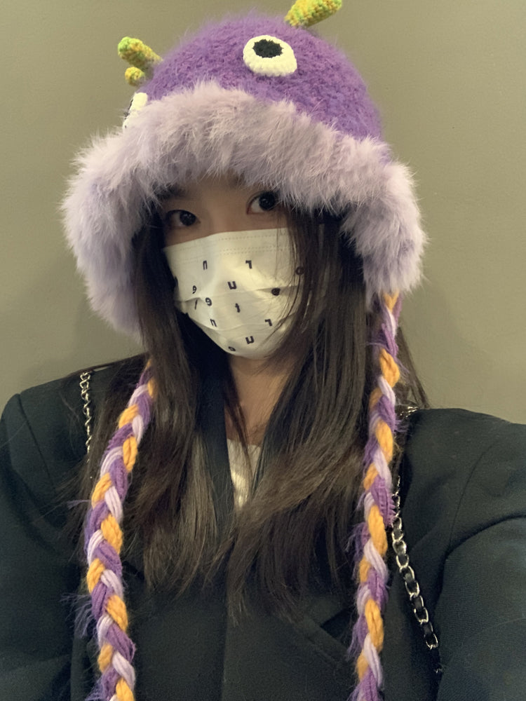 Fluffy Monster Bucket Hat