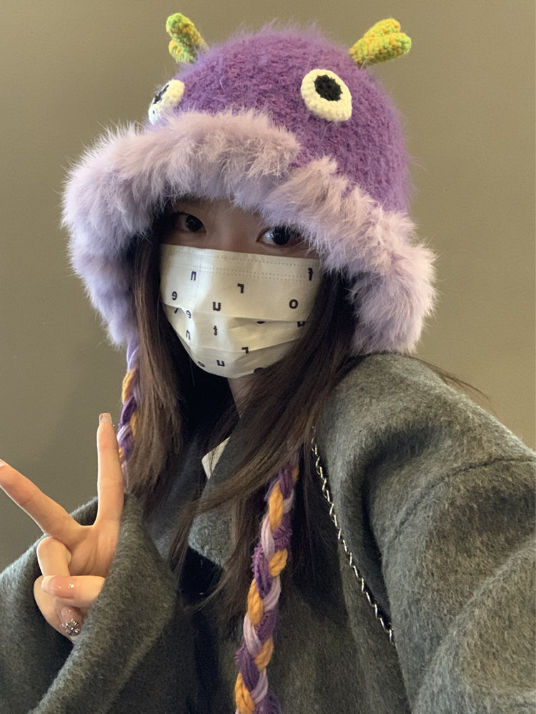 Fluffy Monster Bucket Hat