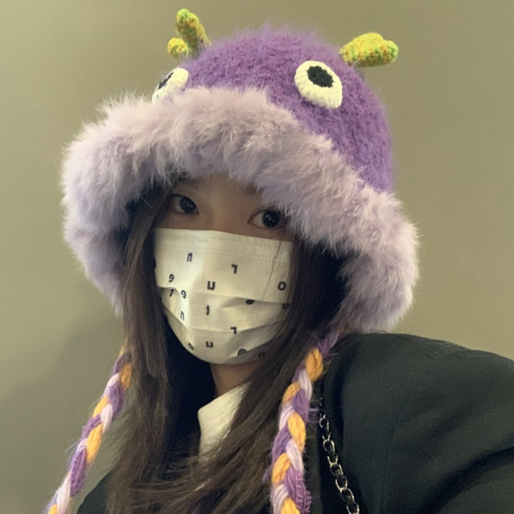 Fluffy Monster Bucket Hat