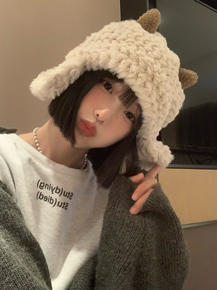 Sheep Cable Knit Beanie