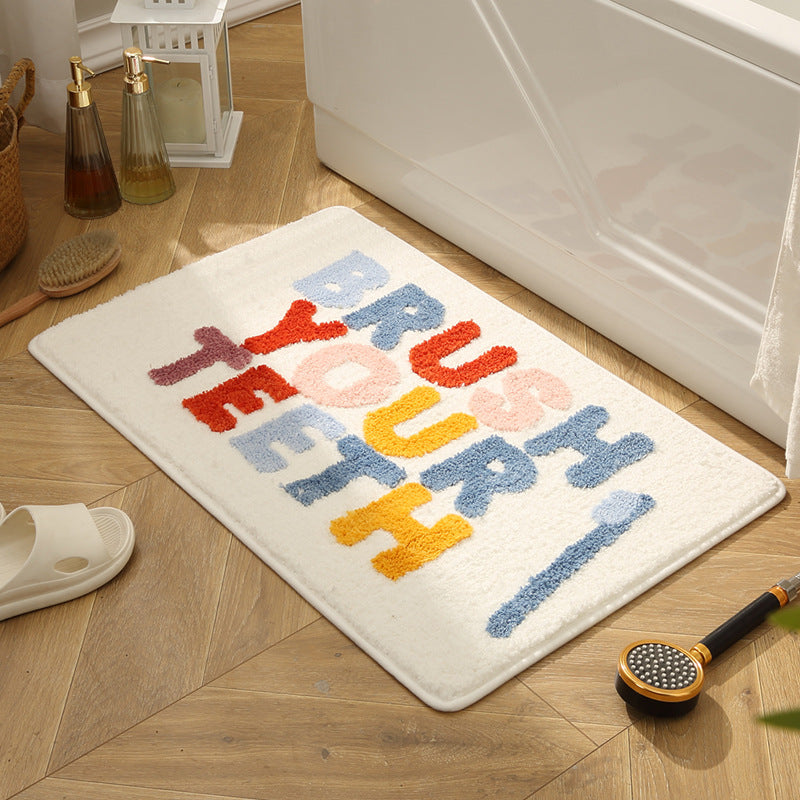 BRUSH YOUR TEETH Bath Mat