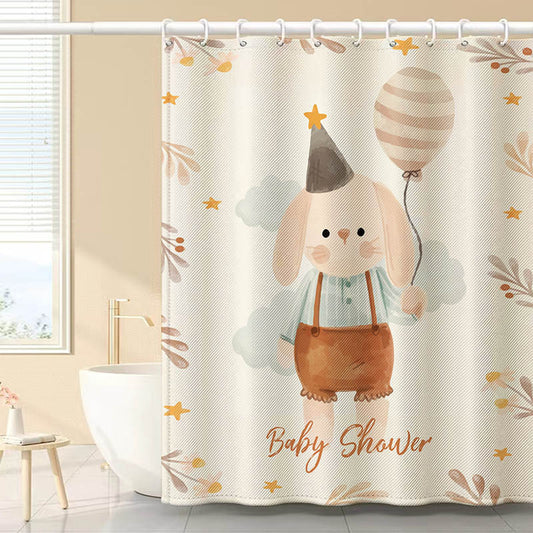 Rabbit Print Shower Curtain