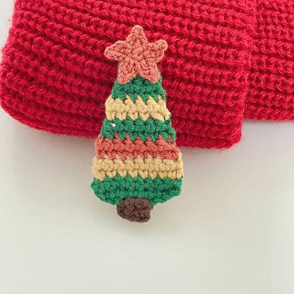 Christmas Cable Knit Hairclip