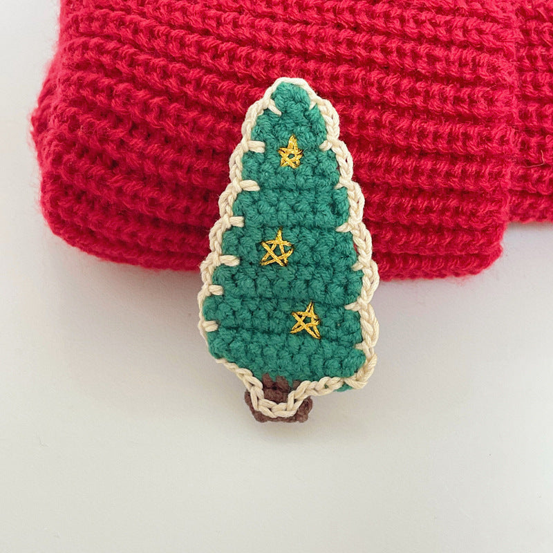 Christmas Cable Knit Hairclip