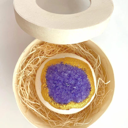 Amethyst Geode - Intuition Crystal Bath Bomb / 紫水晶浴球 - 提高睡眠质量/舒缓紧张情绪/提高记忆力