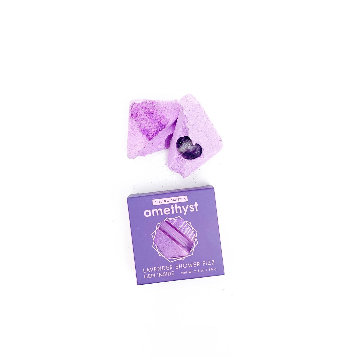 Amethyst Shower Fizz Steamer (Gem Inside) / 紫水晶宝石浴球（洗完澡就能拥有一颗小宝石哟）
