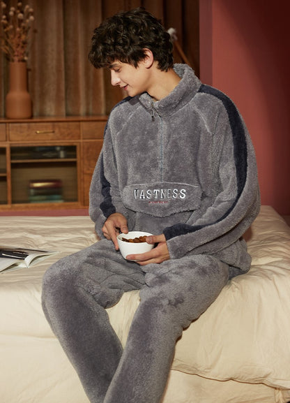 Fleece Long Sleeve Pajama Set