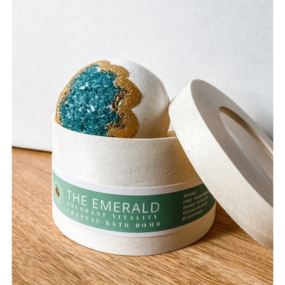 Emerald - Vitality Bath Bomb / 祖母绿浴球 - 补充能量/促进新陈代谢/保持肌肤年轻/安神舒缓情绪