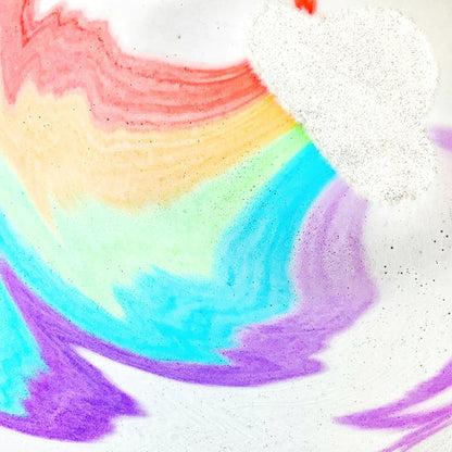 Rainbow Cloud Bath Bomb / 彩虹小云朵浴球 - 让彩虹在你的浴缸里绽放吧！