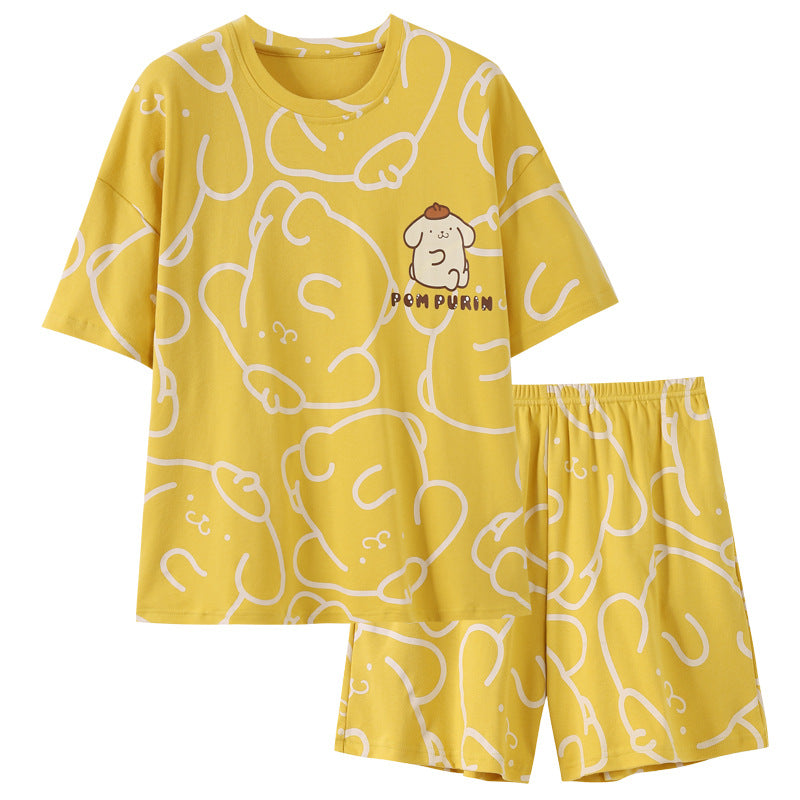 Cartoon Short Sleeve Pajama Set