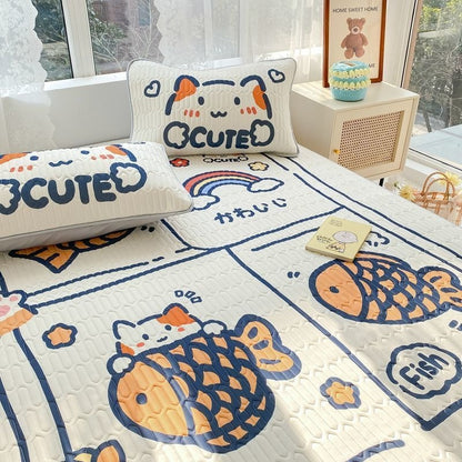 Taiyaki 3-Piece Summer Bedding Mat Set