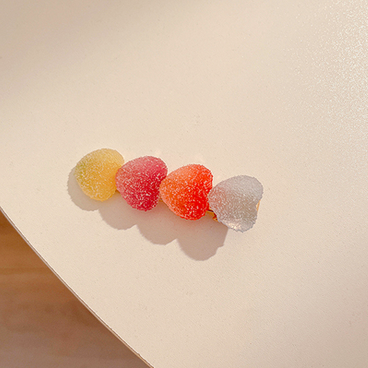 Rainbow Gummy Candy Hair Clip
