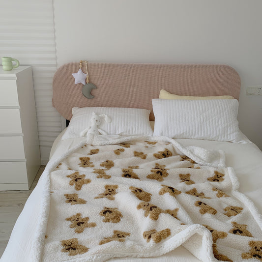 Sherpa Cartoon Print Blanket