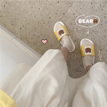 Bear Platform Slippers