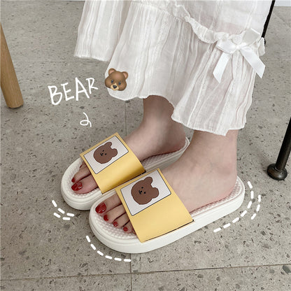 Bear Platform Slippers