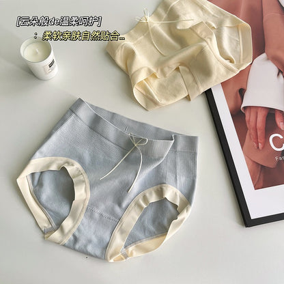 Cloud Knitted Mid Waisted Seamless Underwear