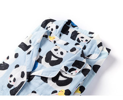 Panda Cotton Long Sleeve Pajama Set