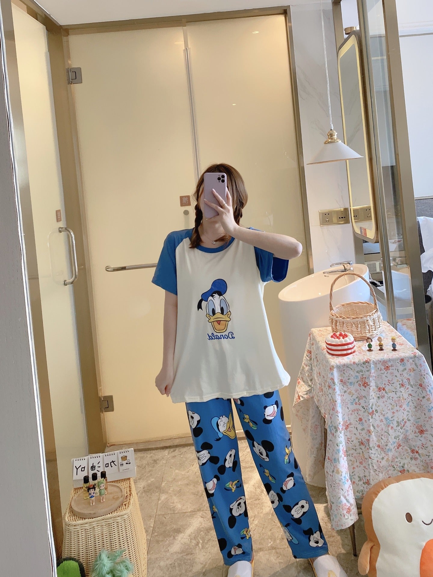 Donald Duck Short Sleeve Pajama Set