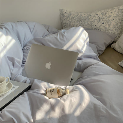 Floral Cotton 4-Piece Bedding Set