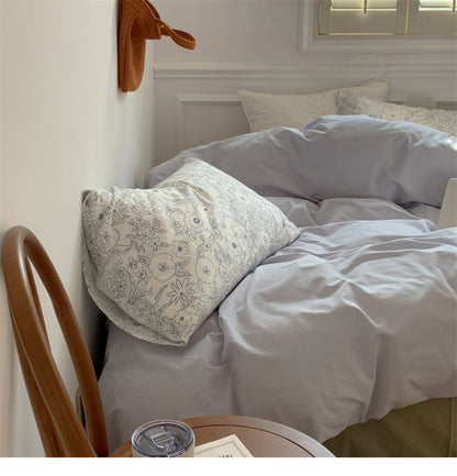 Floral Cotton 4-Piece Bedding Set