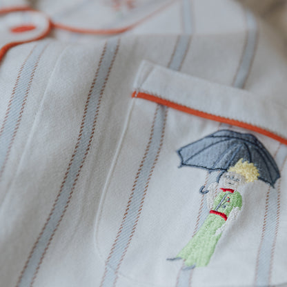 Cartoon Brushed Cotton Pajama Set