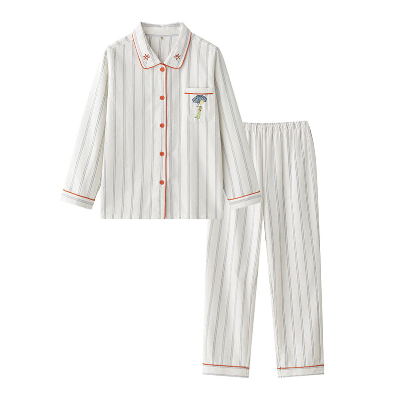 Cartoon Brushed Cotton Pajama Set