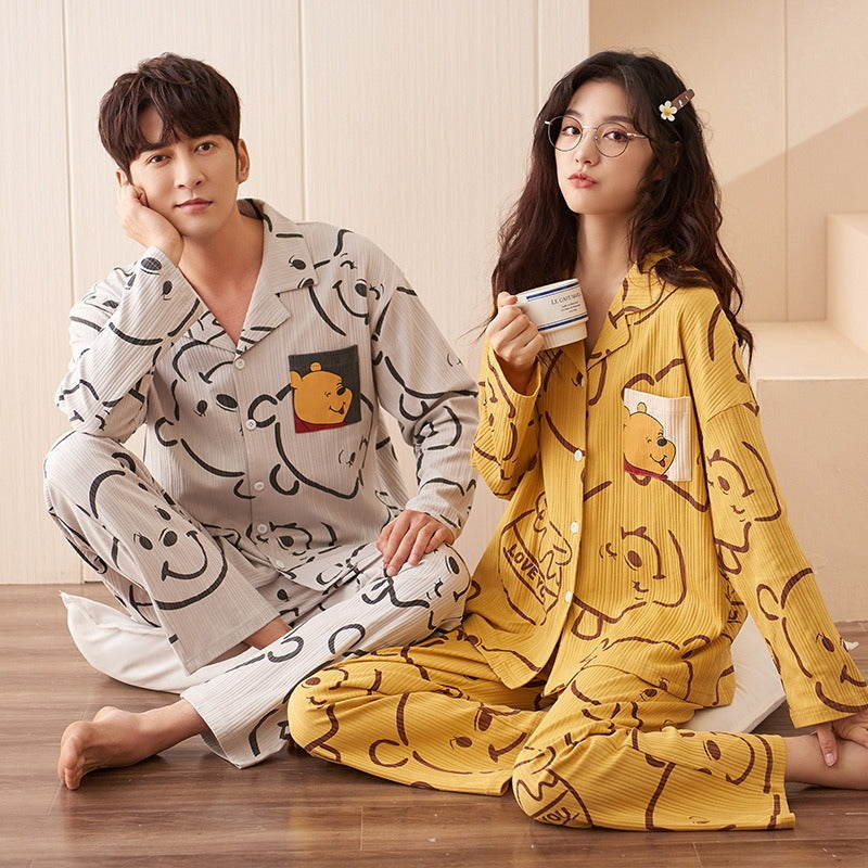 Winnie-the-Pooh Cotton Couple Pajama Set