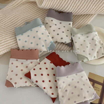Polka Dot Modal Mid Waisted Underwear