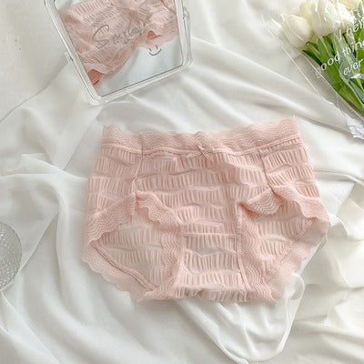 Lace Puff Mid Waisted Underwear