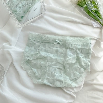 Lace Puff Mid Waisted Underwear