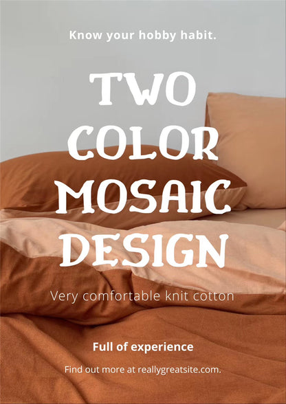 Mixed Colors 4-Piece Bedding Set