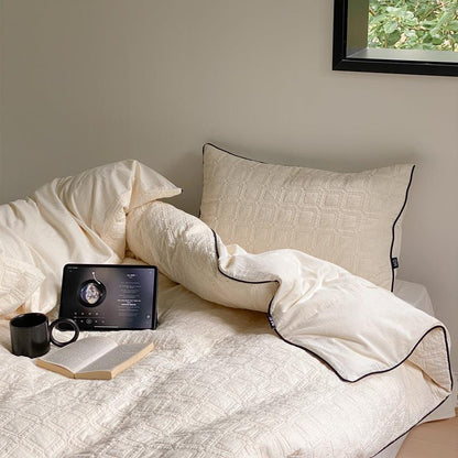 Cozy Quilted Cotton 4-Piece Bedding Set