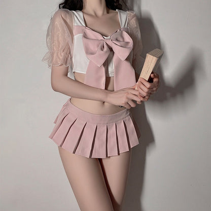 Pink Sailor Set with Tie