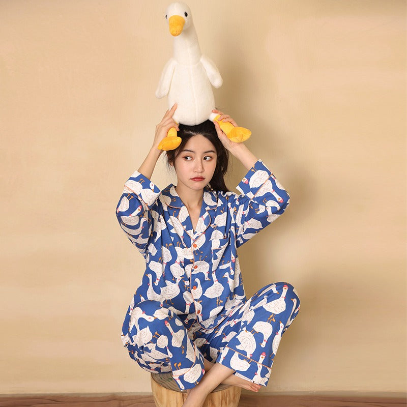 Cartoon Cotton Pajama Set