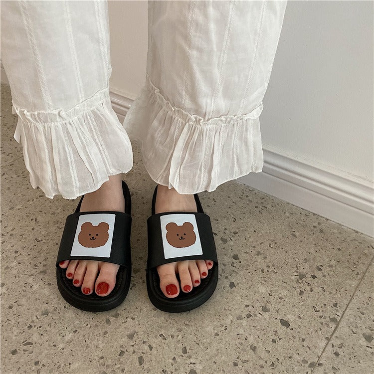 Bear Platform Slippers