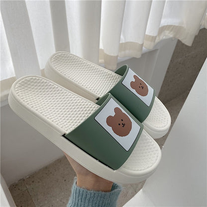 Bear Platform Slippers
